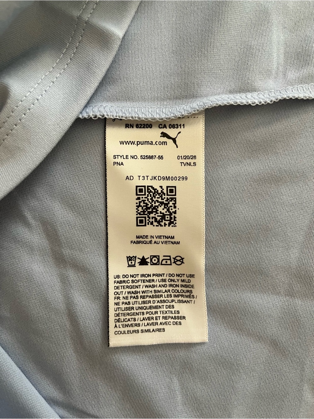 Puma Light Blue Racerback Tank - Picture 9 of 10